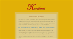 Desktop Screenshot of karibuni-hotel.de