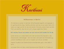 Tablet Screenshot of karibuni-hotel.de